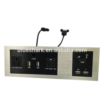 Integrated Desk Multifunctional socket for hotel