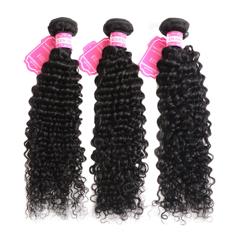 Brazilian Virgin Hair With Closure Deep Wave With Closure Queen Hair Products Human Hair Bundles With Closure