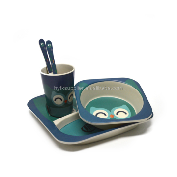 High Quality Kids Bamboo Fiber Dining Table Set - OEM Custom Cheap Bamboo Children Set