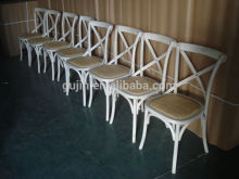 Vintage cross back Oak Chairs washwhite