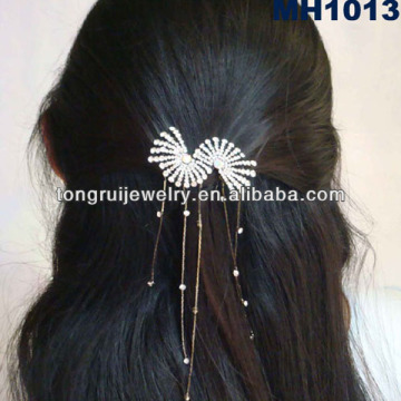 glitter ponytail hair holder comb