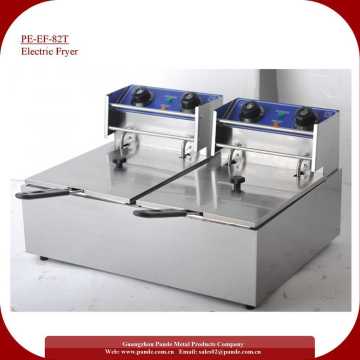 2 Baskets Commercial Potato Chips Fryer