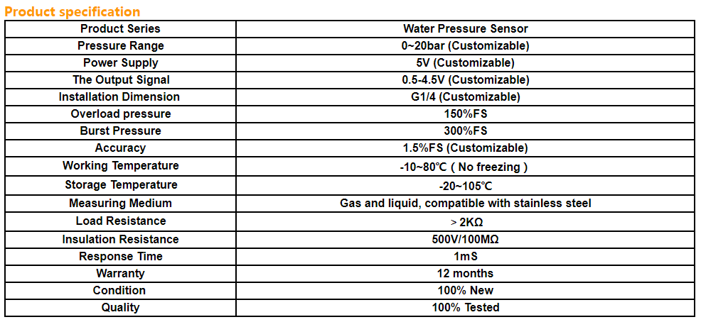 HM5200S-2 Pump Pressure Sensor