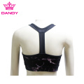 Sublimated yoga training bra