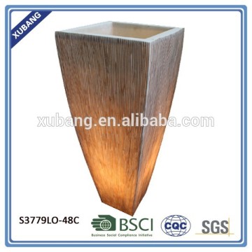 long square planter pot with light, garden lighting planter pot for outdoor decoration