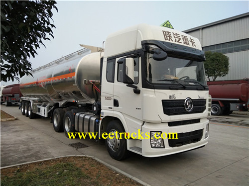 Aluminium alloy 40 CBM Petroli Tanker Semi Trailers