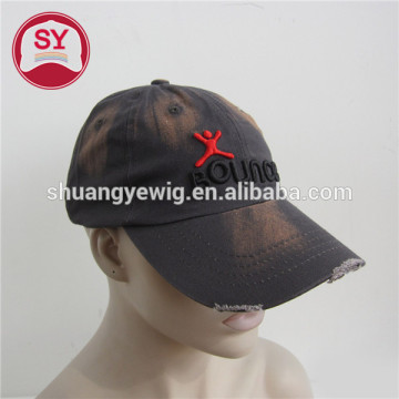 Customize CAMO Wash look/worn-out metal buckle back baseball cap/hat