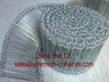 Galvanized loop tie wire