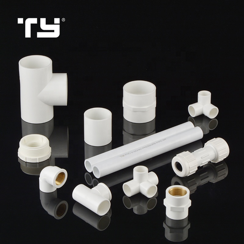 Factory price Manufacturer good quality PVC Fitting UPVC SCH40 ASTM D2466 Rubber Joint plastic pipe fitting