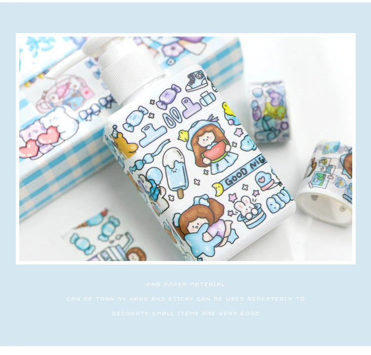 Japanese Paper Sticker and Washi Tape Gift Box Set