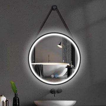 wall decor round led mirror bathroom dressing mirror