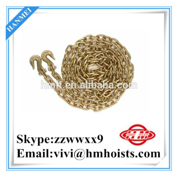 G80 bent hook galvanized Chain With Clevis / Eye Grab Hook