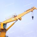 Telescopic Boom Marine Marine Crane ที่มีความยาว jib โหลด 1.5T 36.6m