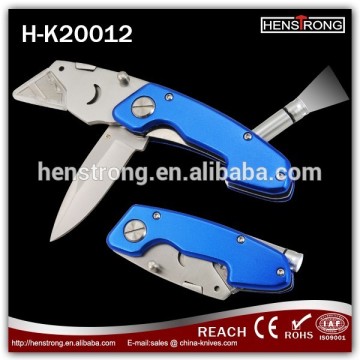 New Design LED Flashlight Papper Cutter Folding knife Pocket Knife Camping Knife