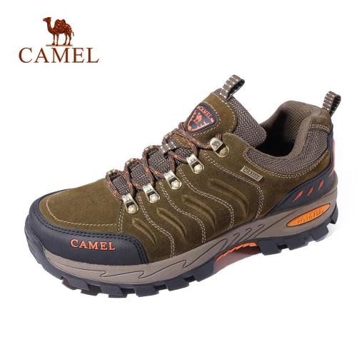 CAMEL Men Women Hiking Shoes Genuine Leather Durable Anti-Slip Warm Breathable Outdoor Mountain Climbing Trekking Shoes