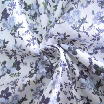 fashion cotton twill flower print fabric