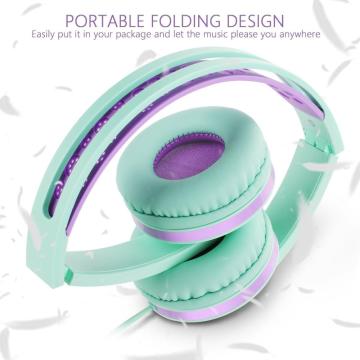 Auriculares estéreo plegables para niños y niñas