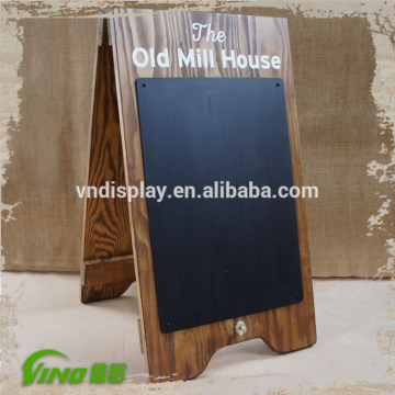 Wood Blackboard , Wooden Chalkboard with Stand , Advertising Chalkboard