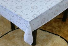 Printed pvc lace tablecloth with felt backing