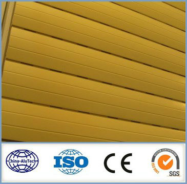 wooden print aluminium roller profile,aluminum slat for roller shutter door