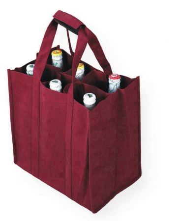 Customized 2 bottle non woven wine bag