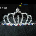 Small colored rhinestone custom patriotic crowns PC-12006