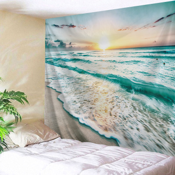 Tapestry Wall Hanging Sea Wave Beach Series Tapestry Sunrise Tapestry for Bedroom Home Dorm Decor