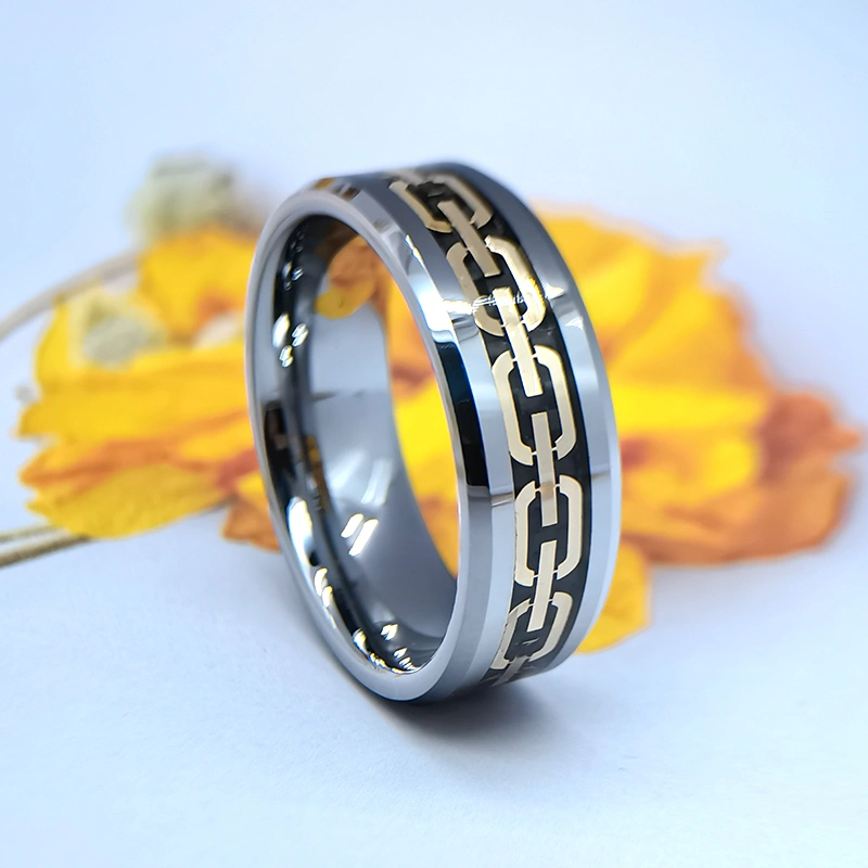 8mm Tungsten Carbide Jewelry Man Ring in Stock