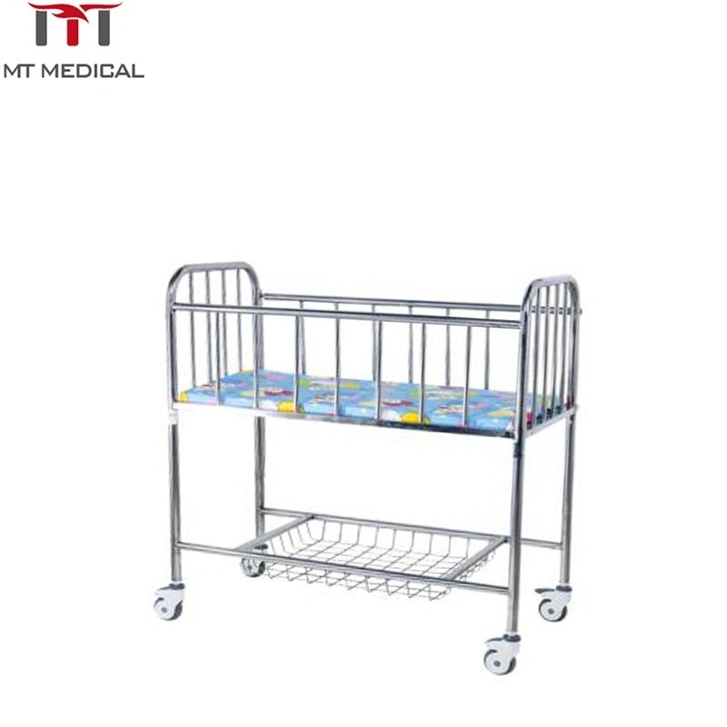 Stainless Steel Medical Device Baby Cot