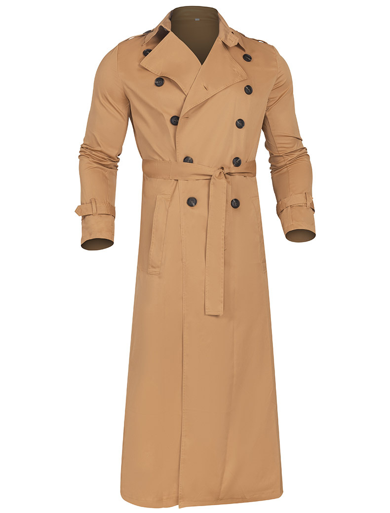 Plus Size Blank Men S Trench Coat