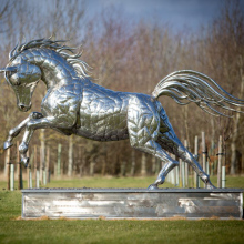 Outdoor garden decoration sculpture large metal horse outdoor sculpture