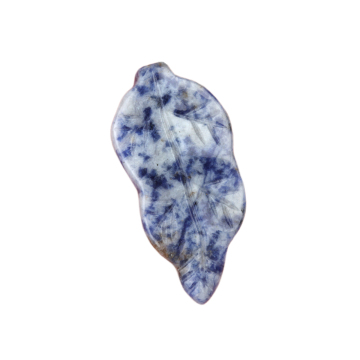 Sodalite Handmade Craved Leaf for Home Decor (Approx 23X47MM)