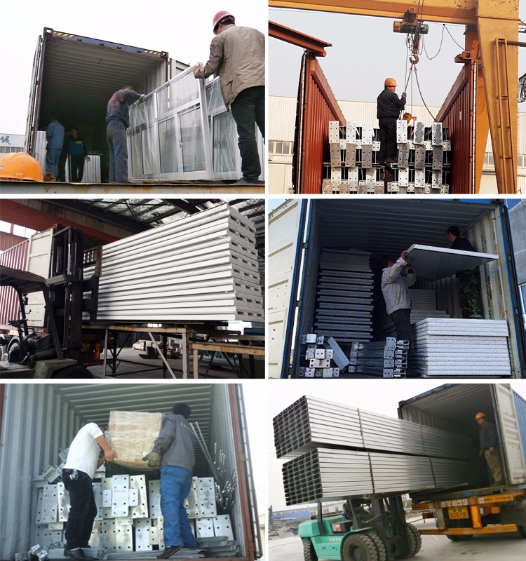 Low Cost Light Prefabricated Hot Galvanized Steel Structures Workshop