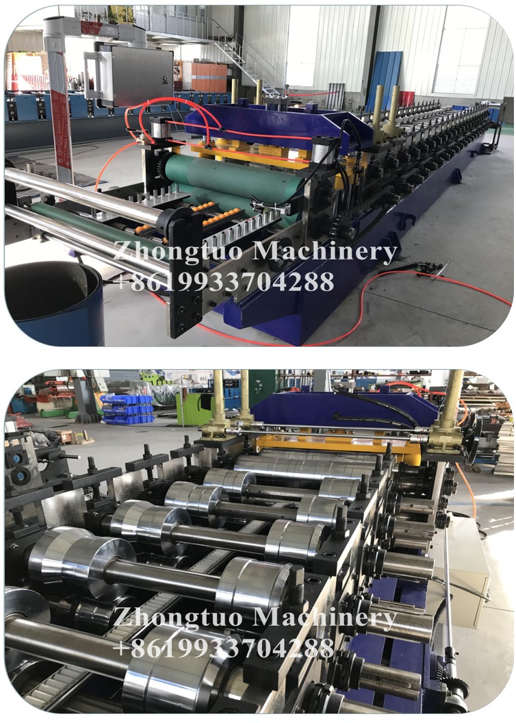 Galvanized steel snap lock tile making machine