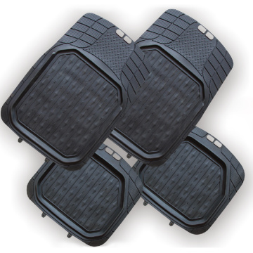 4 Pieces Black Heavy Duty Soft Car Mat