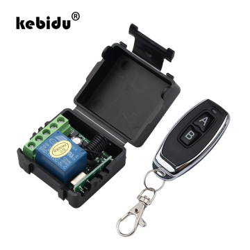 kebidu High Quality Wireless Remote Control Switch DC 12V 1CH relay Receiver Module RF Transmitter 433 Mhz Remote Controls