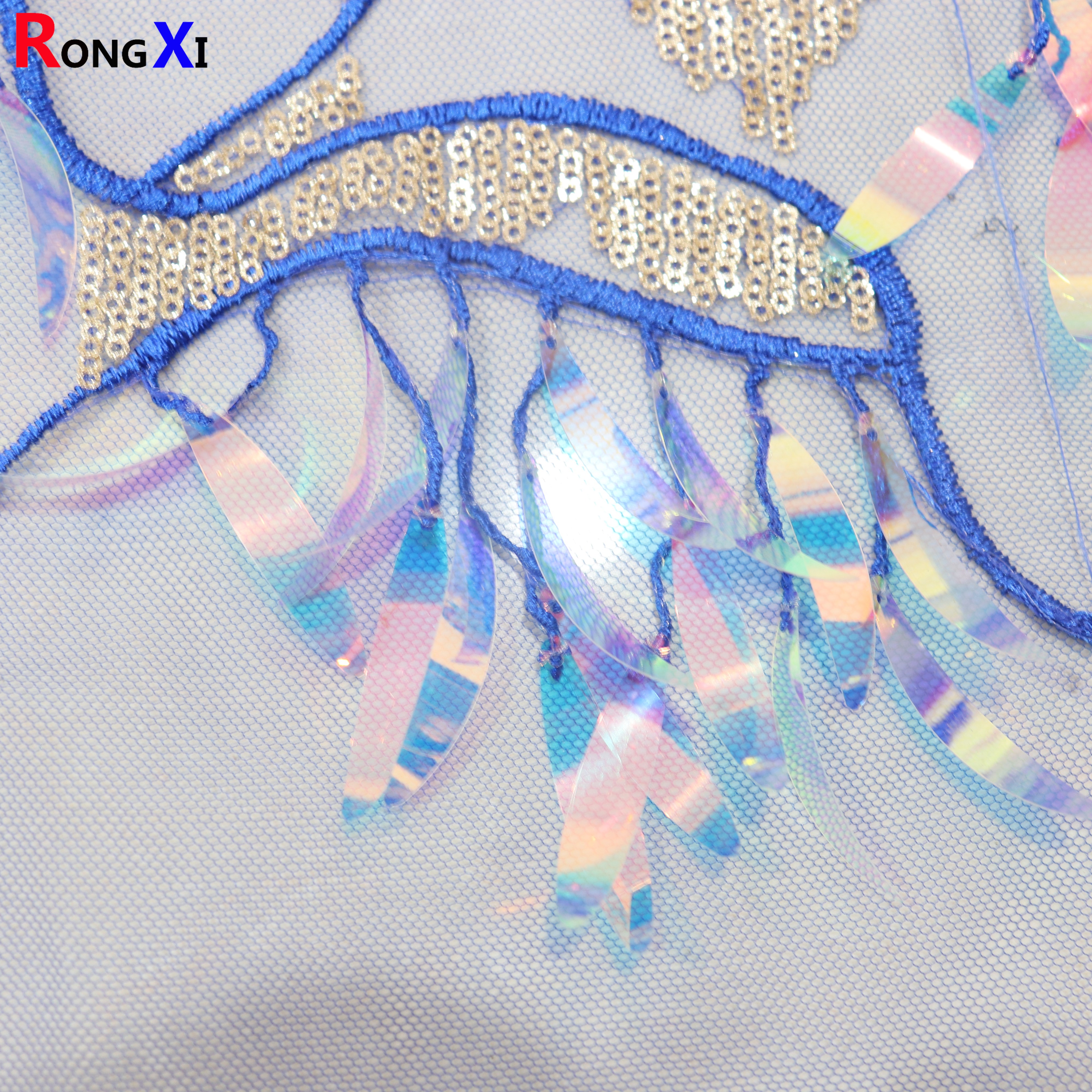 RXF1137 New Design Sequin Fabric bolt With Great Price