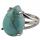 Гемемстоун -хрустальное слезоточное кольцо Стехливое кольцо модного кольца серебряный серебряный заявление с ножом ручной работы Gemstone Готические винтажные кольца