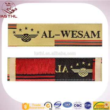 Customized Woven Damask Garment Fabric Labels for UK