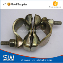 Fixed girder sleeve clamps for scaffolding system