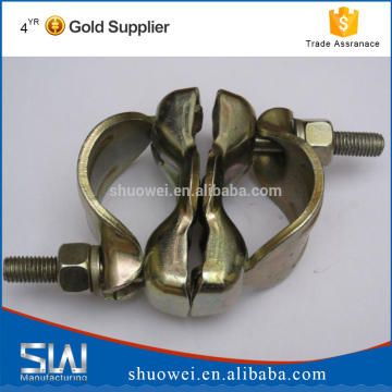 Fixed girder sleeve clamps for scaffolding system