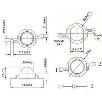 1W High Power IR LED 850nm LED