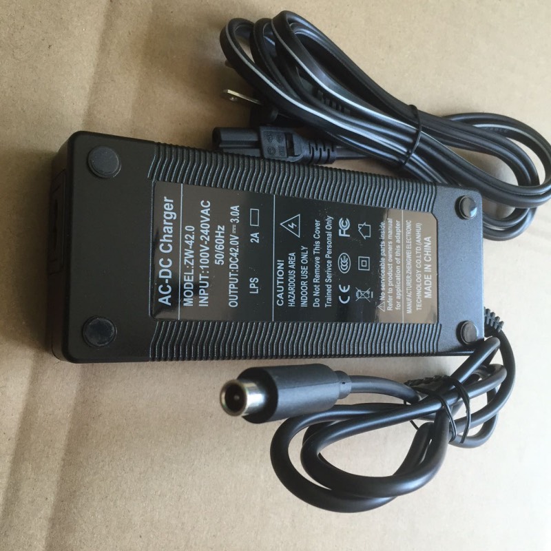 Electric Skatebaord Charger Battery Adapter 42v 2A 