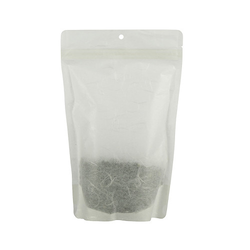 White Compostable Stand Up Pouches Compostable Rice Paper Packaging