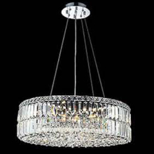 Drum pendant lamp modern crystal chandelier