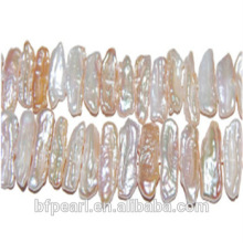 Wholesale Cultured Huge Freshwater Pearls 8-20mm Pink Natural Biwa Shape Pearls Loose Strand