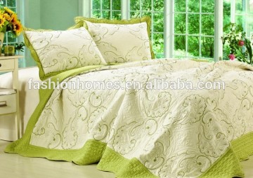 Embroidery bedsheet set/cotton embroidery quilt