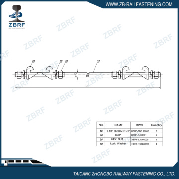 Double end gauge rod with 1-1/4" diameter