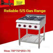 Reliable S/S gas range with shelf / best gas stove for sale / high efficiency gas cooking range