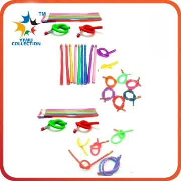 custom practical cute plastic soft flexible pvc pencil